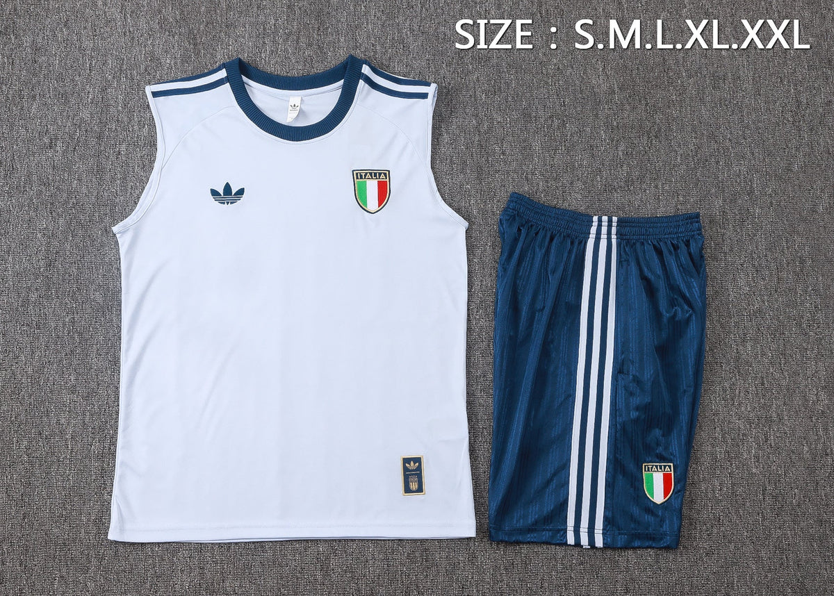 Italy 2627 Sleeveless Training Kit Dark green 3