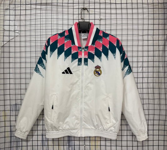 Real Madrid white Windbreaker