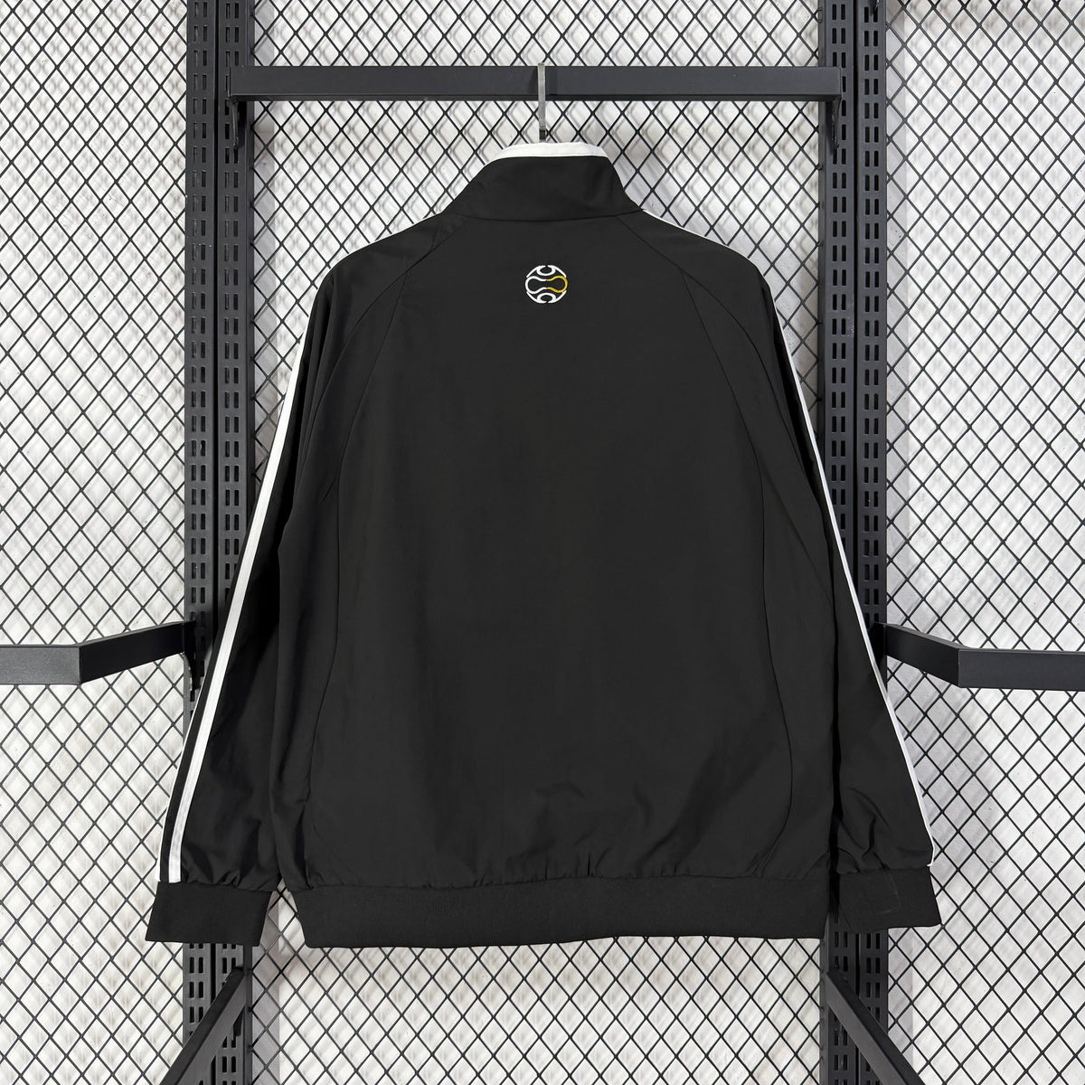 Real Madrid classic black and yellow Windbreaker