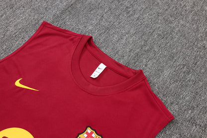 Barcelona 2627 Sleeveless Training Kit  Dark green
