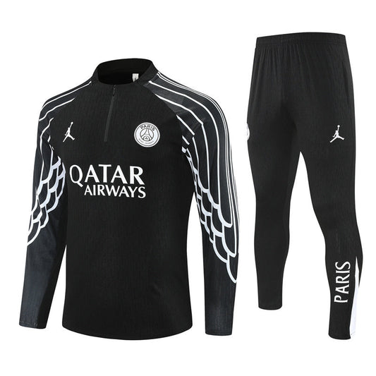 PSG Paris Saint Germain Black and white Tracksuit