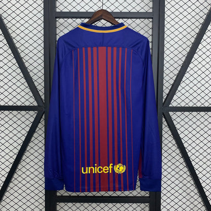 BARCELONA 2017 - 2018 HOME JERSEY LONG SLEEVED