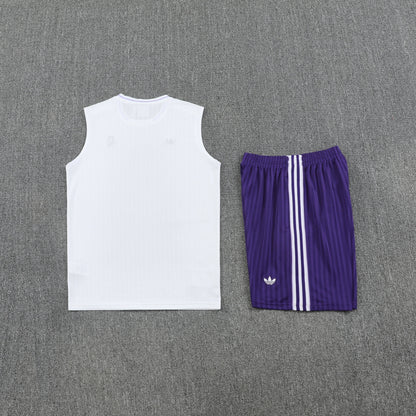 Real Madrid Sleeveless Training Kit White+purple